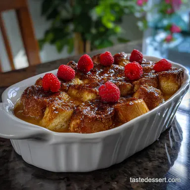 Overnight French Toast Casserole: Custard Soak Recipe Card