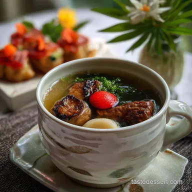 Heartwarming Japanese New Year Dish with Ozoni Soup Recipe Card
