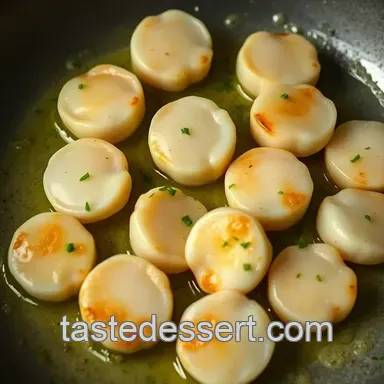 Perfectly Pan-Seared Shell Scallops: A Zesty Delight for Any Occasion Recipe Card