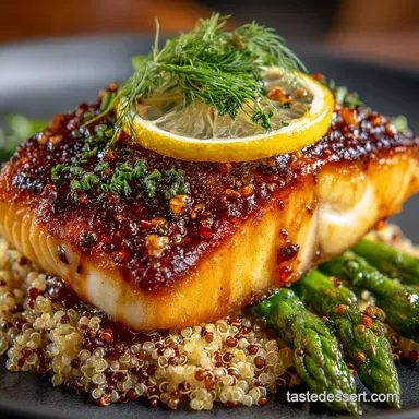 2025 Sea Food Sensation Seared Barramundi with Quinoa Recipe Card