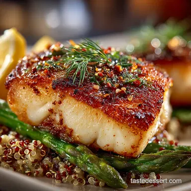 2025 Sea Food Sensation Seared Barramundi with Quinoa