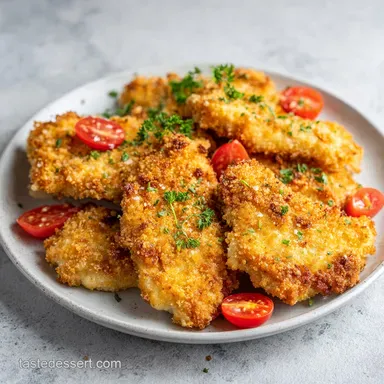 Parmesan Crusted Chicken for 4 Servings Recipe Card