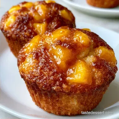 Peach Cobbler Muffins in 45 Minutes