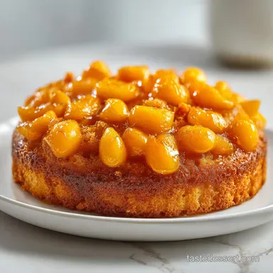 Peach Cobbler Pound Cake for 16 Slices Recipe Card