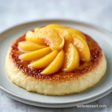 Peach Vanilla Custard for 8 Servings Recipe Card