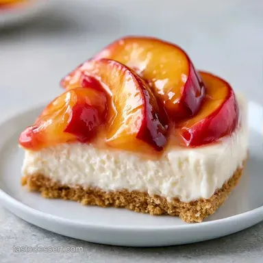 Peaches and Cream Dessert No Bake for 4 Recipe Card