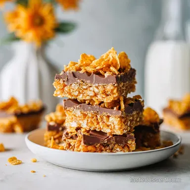 Peanut Butter Cornflake Bars: No-Bake Recipe in 15 Minutes Recipe Card