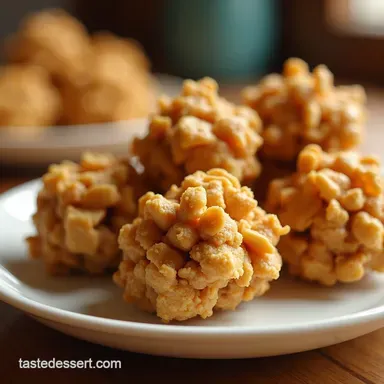 Peanut Butter Cornflake Clusters NoBake Bliss Recipe Card