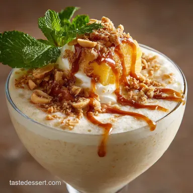 Peanut Colada: Salty, Sweet Tropical Bliss Drink Recipe Card