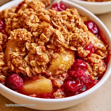 Pear Cranberry Crisp in 50 Minutes Recipe Card
