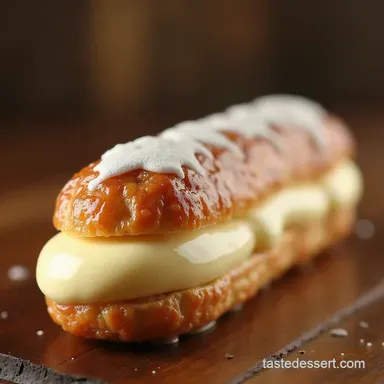 Classic Homemade &Eacute;clairs with Silky Vanilla Pastry Cream Recipe Card