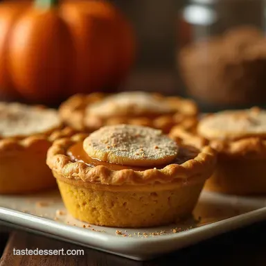 Best Mini Pumpkin Pies Recipe Flaky Crust Spiced Filling Recipe Card