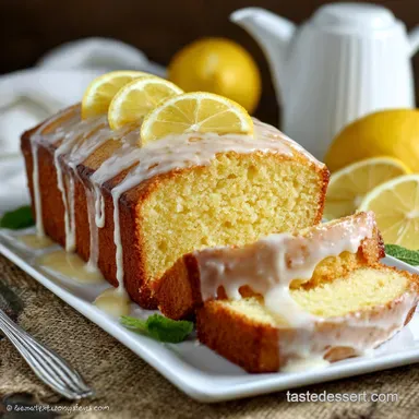 Best Lemon Pound Cake Recipe Buttery Moist Crumb and Zesty Glaze Recipe Card