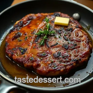 Perfect Pan-Fried Steak: A Sizzling Delight presentation