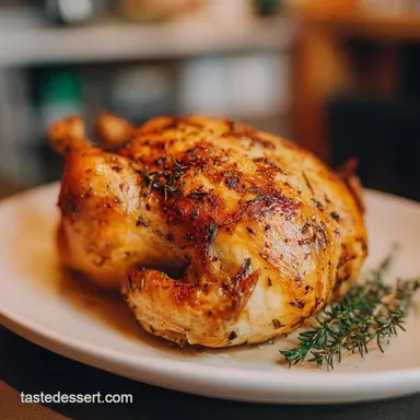 Perfect Simple Roast Chicken Recipe for 4 Servings Recipe Card