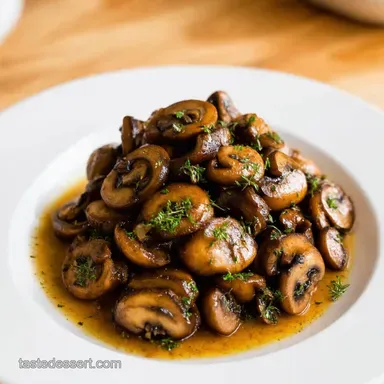 Best Saut&eacute;ed Mushrooms My Garlic Thyme Secret Recipe Card