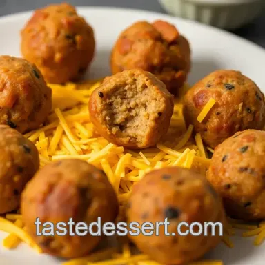 Easy & Flavorful Sausage Balls with Bisquick: The Perfect Snack! Recipe Card