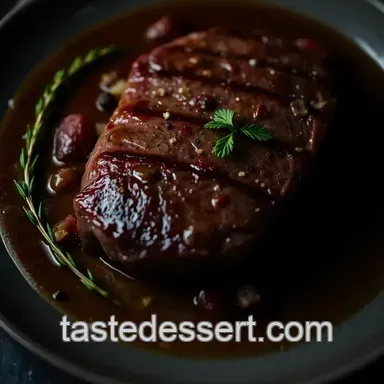 Perfectly Tender Sous Vide Ribeye Steak presentation