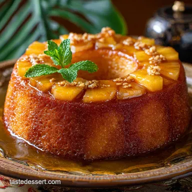 The Ultimate Pineapple Rum Cake Buttery Moist Soaker Recipe Recipe Card
