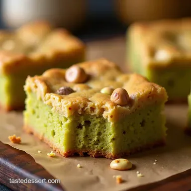 Pistachio Butter Blondies Uses for a Nutty Treat Recipe Card
