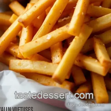 Popeyes-Inspired Cajun Fries presentation
