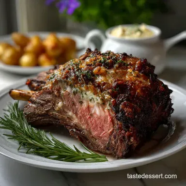 Prime Rib Roast Oven: Low Temp Perfection Recipe Card