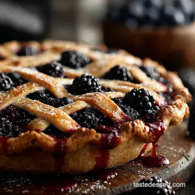 Blueberry Blackberry Pie: The Traditional Recipe for a Flaky Crust Recipe Card