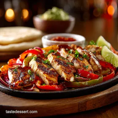Grilled Chicken Fajitas: Proper Pub-Style Smoky Sizzling Recipe Recipe Card