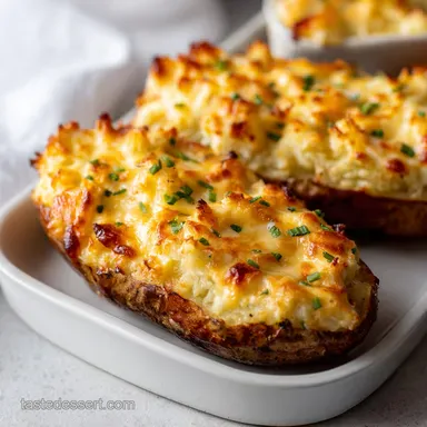 Twice Baked Potatoes: Pub-Style Cheesy Perfection