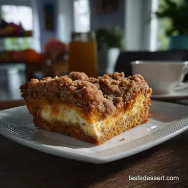 Pumpkin Cream Cheese Coffee Cake in 1 Hour 5 Mins Baked Recipe Card