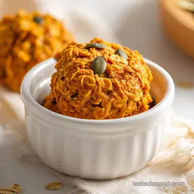 Pumpkin No Bake Cookies in 45 Minutes for 28 Fudgy Treats Recipe Card