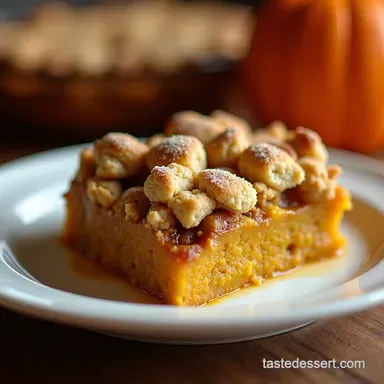 Pumpkin Pecan Cobbler Autumns Coziest Dessert Recipe Card