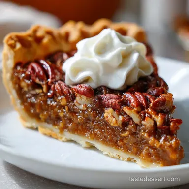 Pumpkin Pecan Pie Recipe: Easy Autumn Showstopper Recipe Card