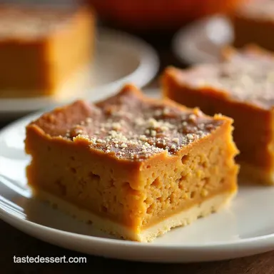 Pumpkin Pie Squares Easier Canned Pumpkin Desserts Recipe Recipe Card