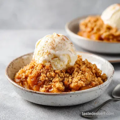 Quick Apple Dessert with Cinnamon in 25 Minutes Recipe Card