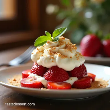 The Quick Cheerful Strawberry Eton Mess Recipe Easy Summer Dessert Recipe Card