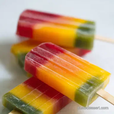 Rainbow Jello Popsicles The Easiest KidFriendly Treat Recipe Card