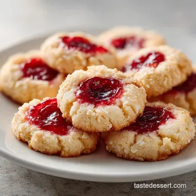 Raspberry Thumbprint Cookies: Buttery Shortbread in 27 Minutes Recipe Card