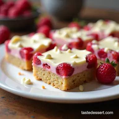 Raspberry White Chocolate Shortbread Bars Easy Bliss