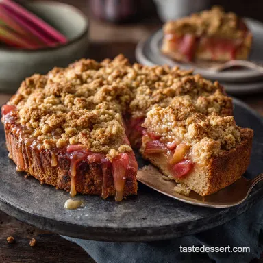 Rhubarb Cake: The Great British Custard Crumble Recipe