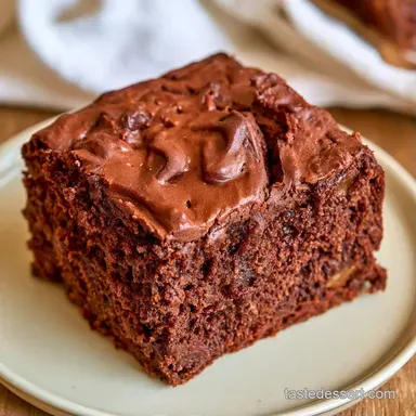 Rich Chocolate Zucchini Cake for 12 Recipe Card