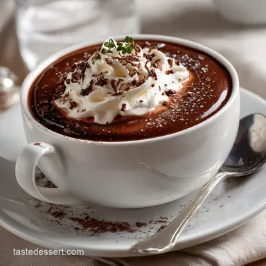 Hot Chocolate: The Best Homemade Rich Decadent European Recipe Recipe Card