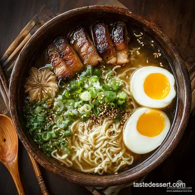 Shoyu Broth: Rich Clear Japanese Ramen Stock Recipe Recipe Card