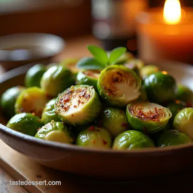 Party Side Dish Perfection Balsamic Brussels Sprouts Recipe Card