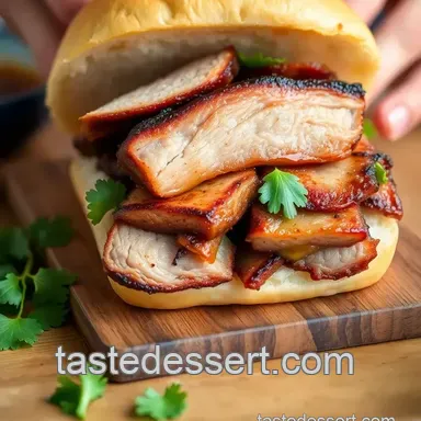 Ultimate Roasted Pork Belly Banh Mi Sandwich: A Savory Adventure! Recipe Card