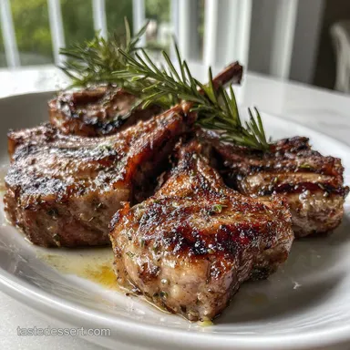 Grilled Lamb Chops: Perfect Rosemary Garlic Flavor Recipe Card