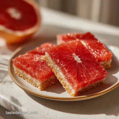 Ruby Red Grapefruit Bars: Silky Texture Recipe Card