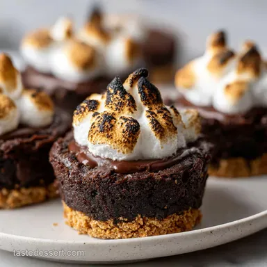 S'mores Brownies with Graham Crust Recipe Card