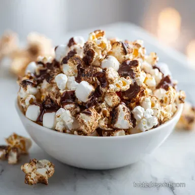 S'mores Popcorn Recipe in 10 Minutes with Golden Grahams Recipe Card