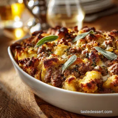 Sausage Stuffing Recipe: The Ultimate Sage Apple Bake